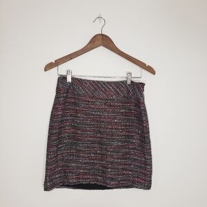 Loft Outlet Tweed Style Knit Mini Skirt